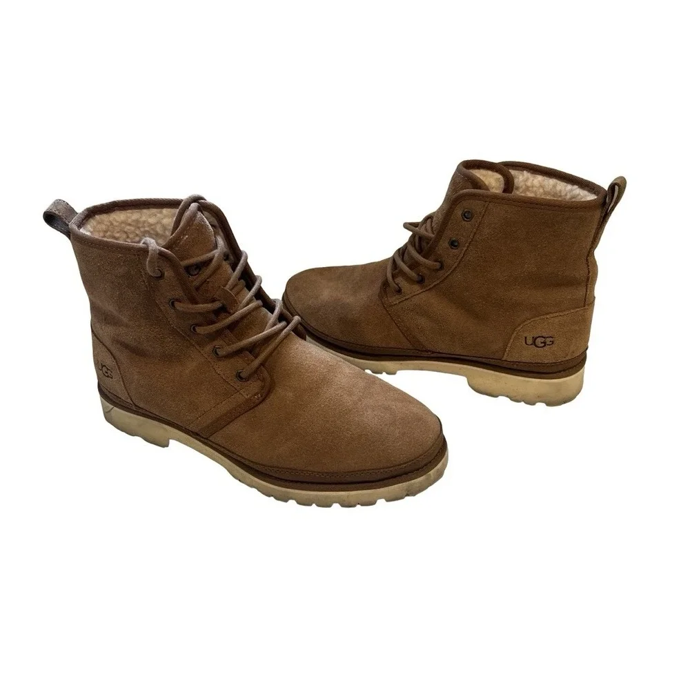 UGG Harkland Waterproof Chestnut men's boots 1106671 suede upper size 9